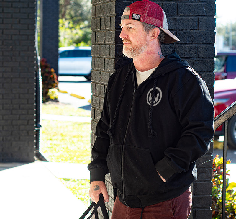 Warrior Athletix Full-Zip Hoodie – Precision in Every Layer
