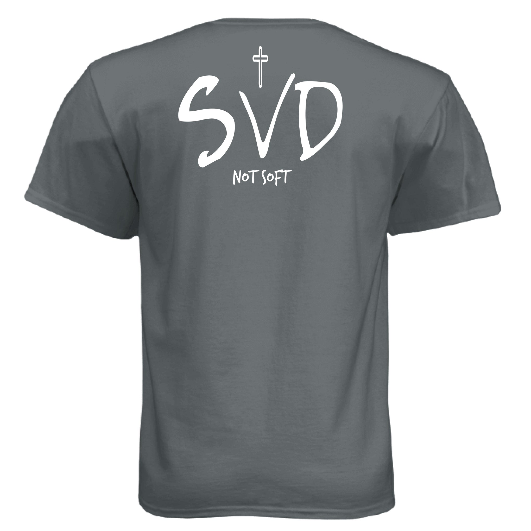 Vintage Heavy Metal - SVD - Saved Not Soft Men’s Triblend Tee in black, representing strength in faith and bold masculinity.